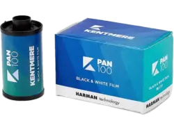 Kentmere Pan 100, 35mm Format, 24er Schwarzweißfilm; Analog Film