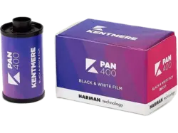 Kentmere Pan 400, 35mm Format, 24er Schwarzweißfilm; Analog Film
