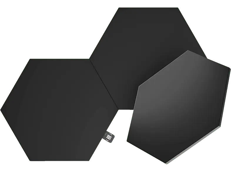 nanoLEAF Shapes Ultra Black Hexagons Erweiterungspack; Smart Lighting