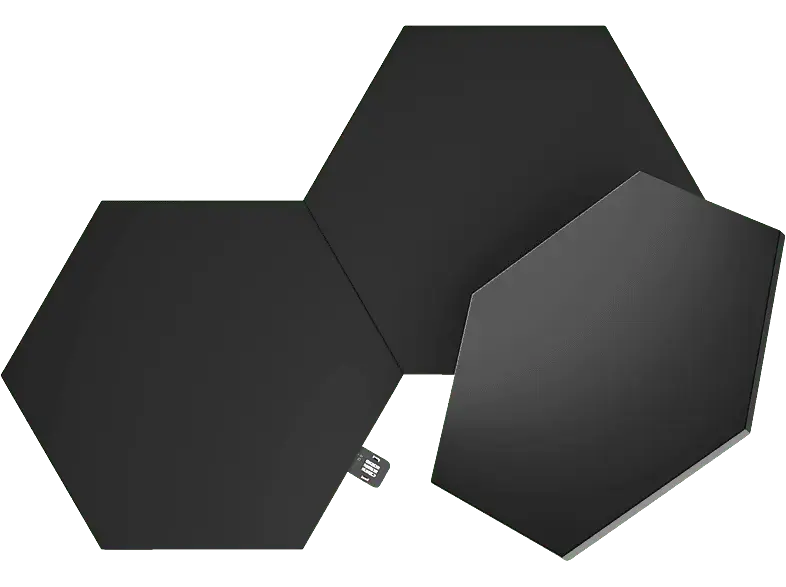 nanoLEAF Shapes Ultra Black Hexagons Erweiterungspack; Smart Lighting