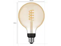Philips Hue White Ambiance E27 Einzelpack Giant Globe G125; LED Lampe