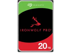 SEAGATE 20TB IronWolf Pro NAS HDD Festplatte, 550 TB/Jahr WRL, CMR, 3.5 Zoll, Helium Festplatten-Design, 256MB Cache, +Rescue