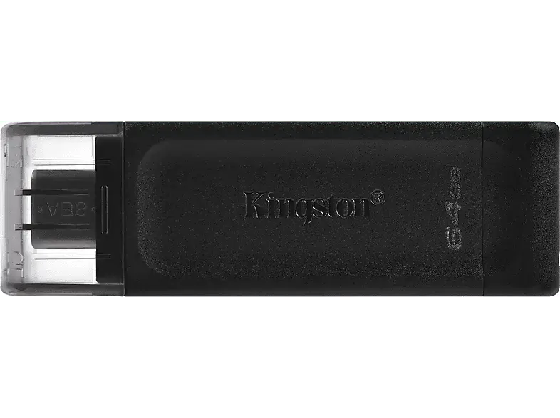 KingsTON USB Stick DataTraveler 70, 64GB, USB-C, schwarz (DT70/64GB)