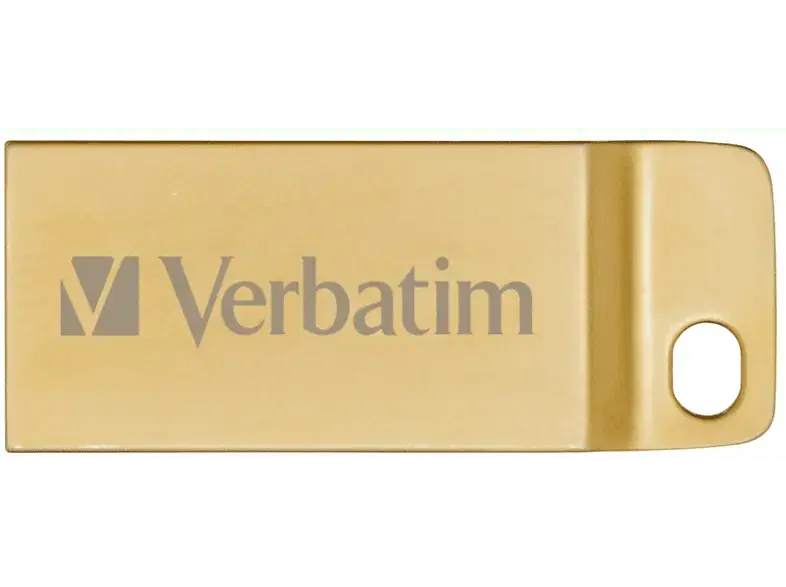 VERBatIM 64 GB Executive USB-Stick, USB-A 3.2 Gen 1, R80/W25 MB/s, Metall, Wasserdicht, Gold