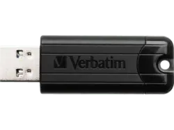 VERBatIM USB-Stick Store 'n' Go PinStripe 64GB, USB-A 3.0, Schwarz