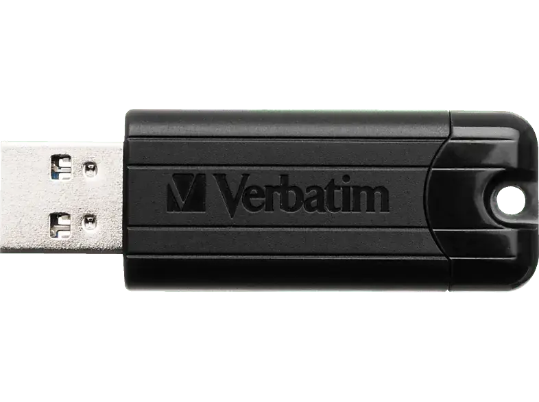 VERBatIM USB-Stick Store 'n' Go PinStripe 64GB, USB-A 3.0, Schwarz