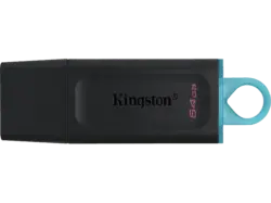 KingsTON USB Stick DataTraveler Exodia 64GB, USB-A 3.0, Schwarz/Blau (DTX/64GB)