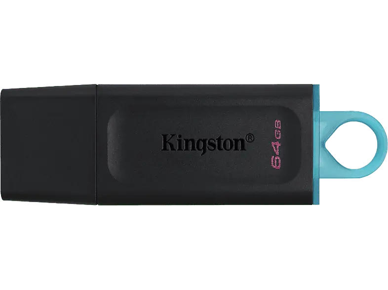 KingsTON USB Stick DataTraveler Exodia 64GB, USB-A 3.0, Schwarz/Blau (DTX/64GB)