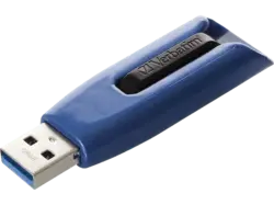 VERBatIM 128GB USB-Stick Store 'n' Go V3 max, USB-A 3.2 Gen1, Bis 300 MB/s, Blau