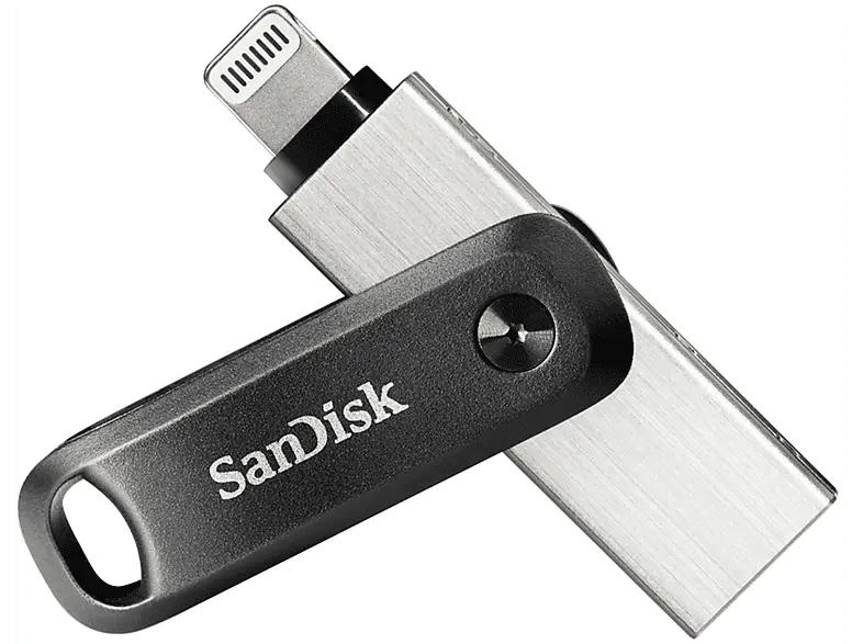 SanDisk 64GB iXpand Flash-Laufwerk Go mit Lightning- und USB-3.0-Steckverbindern, für iPhone/iPad, PC Mac; USB Stick