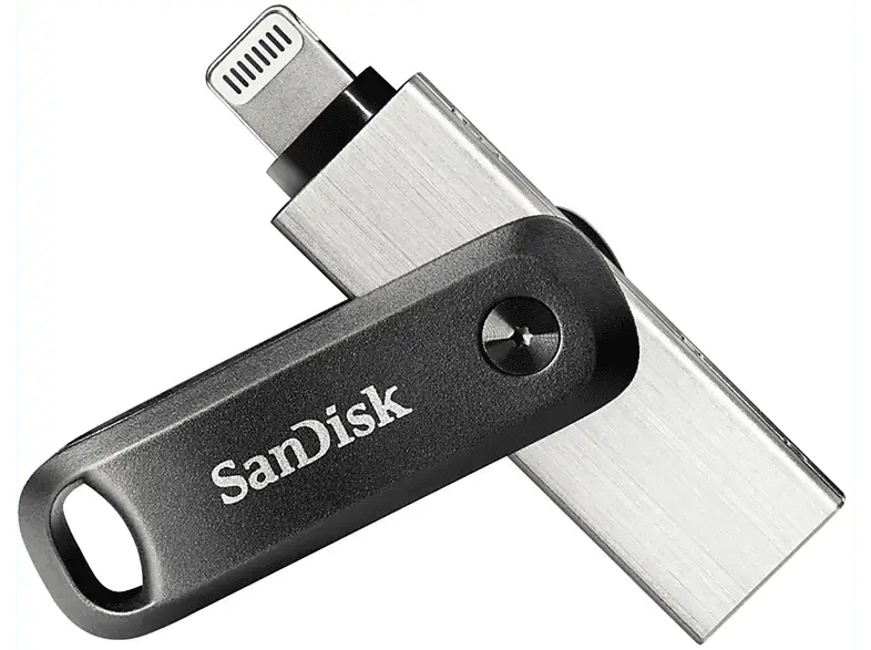 SanDisk 64GB iXpand Flash-Laufwerk Go mit Lightning- und USB-3.0-Steckverbindern, für iPhone/iPad, PC Mac; USB Stick