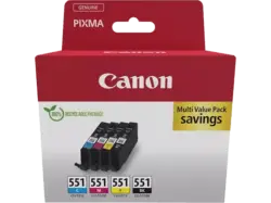 Canon CLI-551 BK/C/M/Y Multipack Tintenpatrone