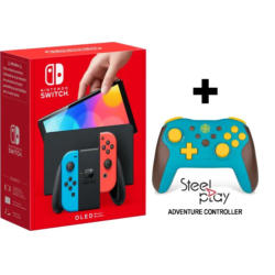 Конзола Nintendo Switch OLED (Red/Blue)+ Контролер Adventure