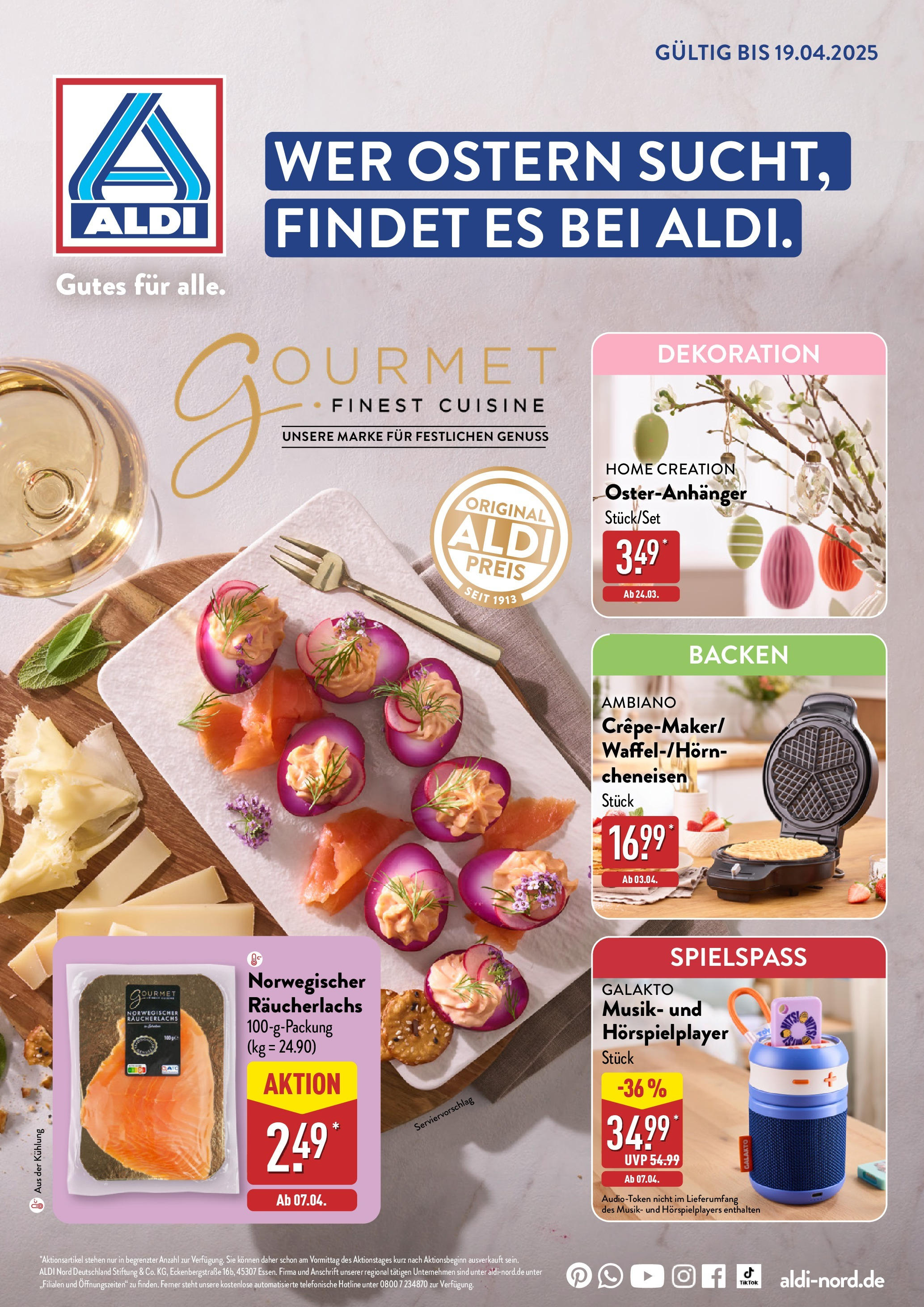 Aldi - ALDI Nord: Gourmet (ab 16.03.2025) » Angebote Online | Seite: 1