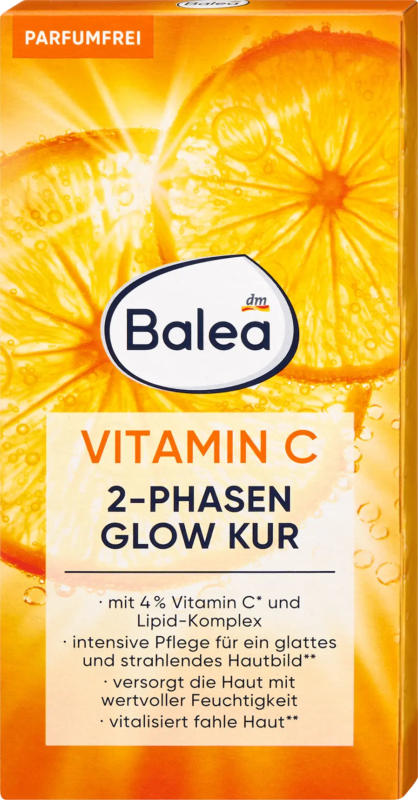 Balea Ampullen Glow Kur 2-Phasen Vitamen C