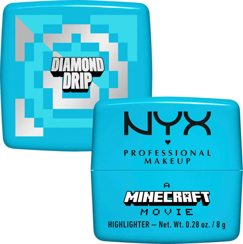 NYX PROFESSIONAL MAKEUP Highlighter A Minecraft Movie Rare Balms Diamond Drip 02 Silver