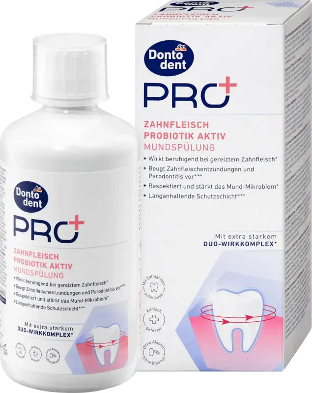 Dontodent PRO+ Mundsp&uuml;lung Pro+ Zahnfleisch Probiotik Aktiv