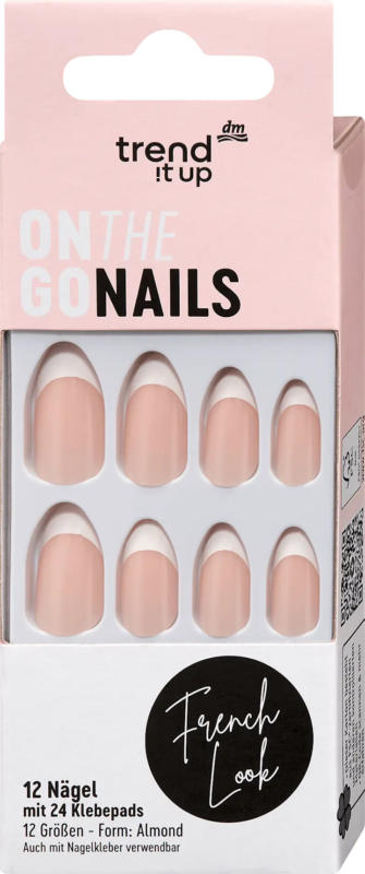 trend !t up Künstliche Nägel On the Go Nails French Look