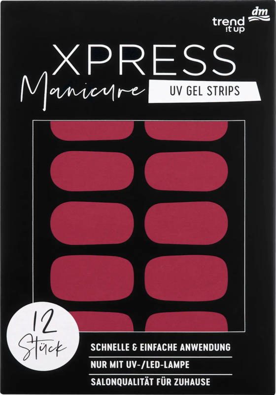 trend !t up UV Gel Nagelfolien XPRESS Manicure 110 Berry Blossom