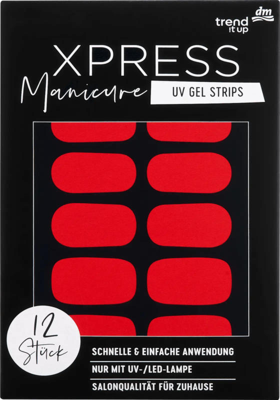 trend !t up UV Gel Nagelfolien XPRESS Manicure 130 Statement Red