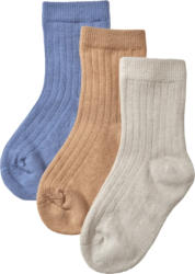 ALANA Socken, blau + grau + braun, Gr. 19/22