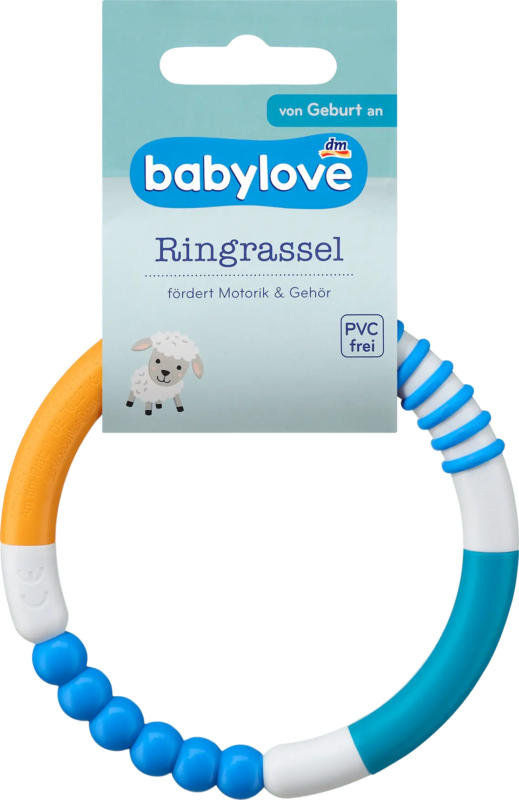 babylove Ringrassel blau/orange