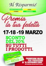 Al Risparmio Premia la tua fedeltà - al 19.03.2025