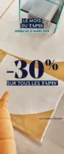 Saint Maclou -30% sur tous les tapis - au 31.03.2025