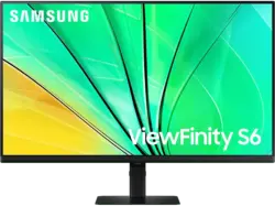 Samsung ViewFinity S6 S60D 32 Zoll Monitor for Business, QHD, 5 ms Reaktionszeit, 350 cd/m², 100 Hz, Schwarz