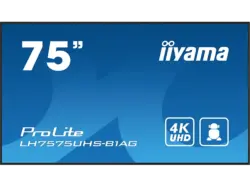 iiyama ProLite LH7575UHS-B1AG 74.5﻿ Zoll professionelles Quer- und Hochformat Digital Signage Display mit 4K UHD-Auflösung; Digital Signage-Display