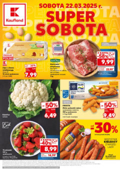 Pogląd oferty "Kaufland gazetka - Super Sobota" - ważna od 22.03.2025
