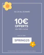 Padd Jusqu’au 26 mars, profitez de 10€ offerts dès 50€ d’achat avec le code SPRING25 - au 26.03.2025