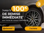 Euromaster Jusqu'à 100€ de remise immédiate* pour l'achat de 4 pneus CONTINENTAL - au 13.04.2025