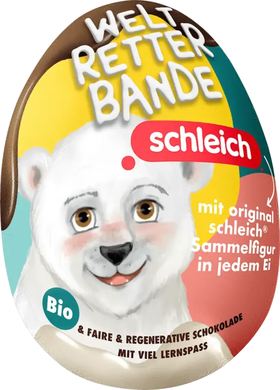WELTRETTERBANDE Schokoladenei mit Spielzeug