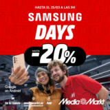 Hasta un 20% de DESCUENTO con los Samsung Days