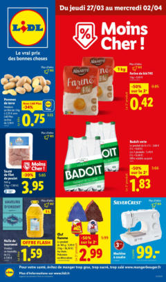 Prévisualisation de Faites vos courses sans vous ruiner en profitant de nombreuses promotions chez Lidl ! du magasin LIDL formulaire valide 26/03/2025