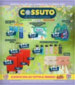 Cossuto Sconto 25% su tutto il mondo - al 13.04.2025