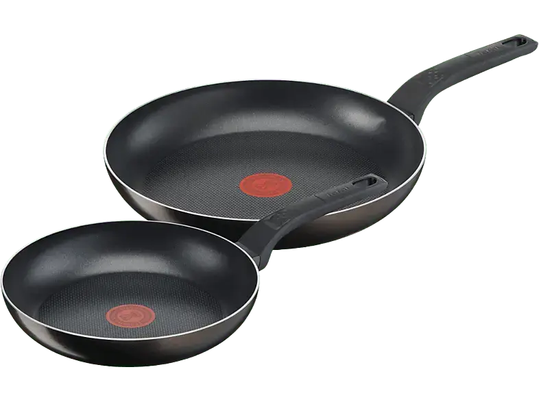 Tefal B55490 Extra Cook & Clean 2-tgl. Pfannenset (Aluminium, passend für alle Herdarten außer Induktion)