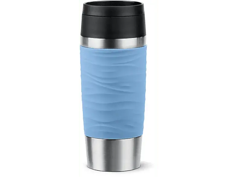 Emsa Travel Mug Classic Wave 0.36l, Pastellblau; Trinkbecher