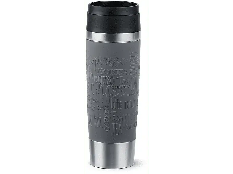 Emsa Travel Mug Classic Thermo-/Isolierbecher, 0.5l, Pfeffergrau; Trinkflasche