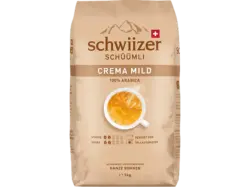 Schwiizer Schüümli Crema Mild 1kg; Kaffeebohnen