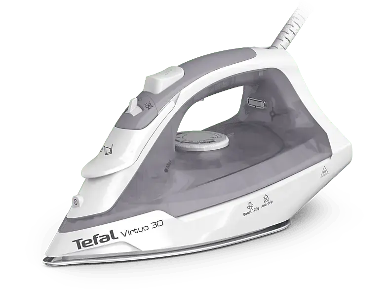 Tefal FV2C43 Virtuo 30 Dampfbügeleisen (2000 Watt, Grau)