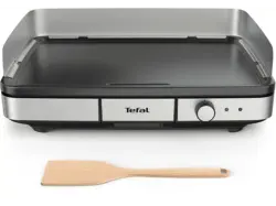 Tefal Maxi Plancha Tischgrill (für bis zu 12 Personen) Tischgrill, Silber (2300 Watt)