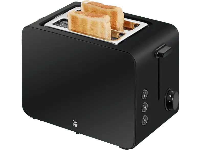 WMF Stelio Toaster (Deep Black, 900 Watt, Schlitze: 2)