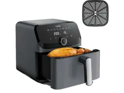 Tefal EY855B Easy Fry Mega Heißluftfritteuse (7,5 l, 2020 Watt, Grau)