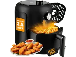 Bomann FR 6076 H CB Heißluft-Fritteuse (2,5 l, 1000 Watt, Schwarz)