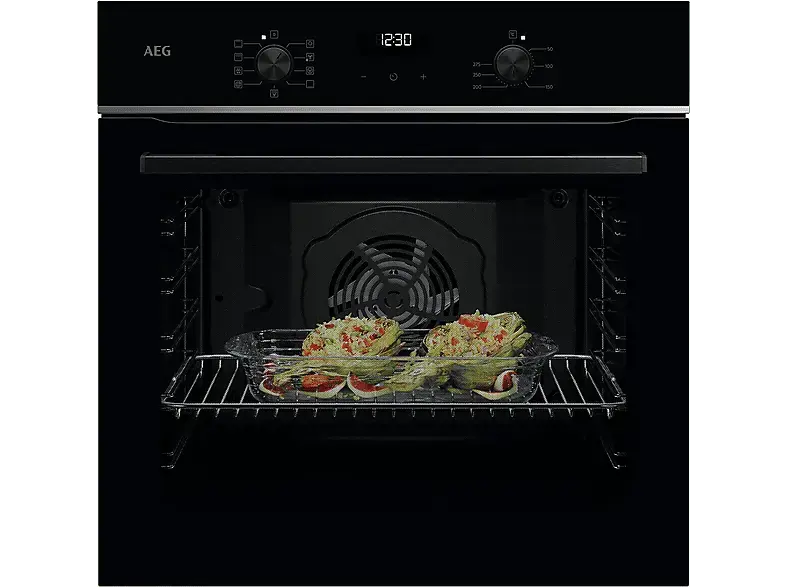 AEG TU5AB20WSB SurroundCook Backofen (72 l, Schwarz, 594 mm breit, A+) mit 5 Jahre Geräteschutz