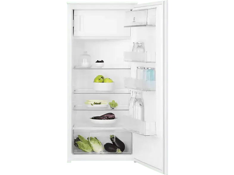 Electrolux LFB3AE12S Kühlschrank mit Gefrierfach (E, 1218 mm hoch, Weiß, 188 l)