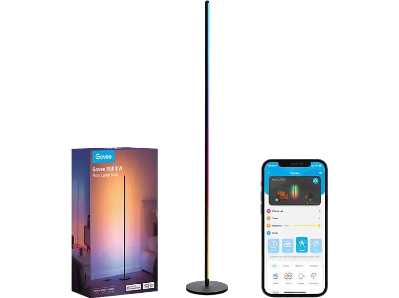 Govee RGBICW Floor Lamp; Smart Eck-Stehlampe