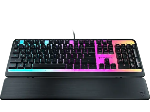 Turtle Beach TBK-1004-02-DE Magma Keyboard mit Membrantasten, DE-Layout, 5-Zonen-AIMO&trade;-RGB-Beleuchtung; Gaming Tastatur